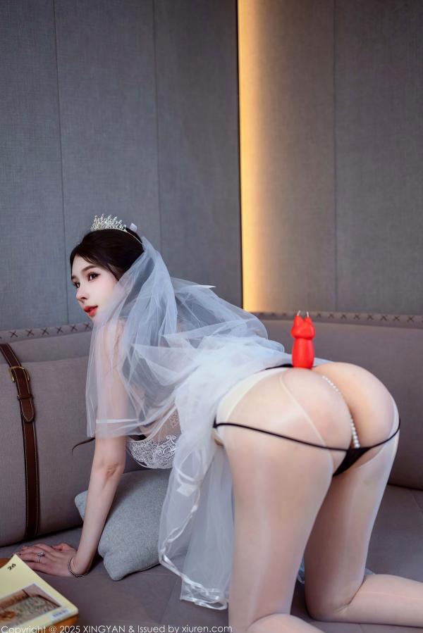李丽莎   XingYan星颜社388期：李丽莎白色婚纱主题，精致蕾丝内衣演绎极致纯欲诱惑，无圣光大尺度私房写真集锦，展现成熟女性柔美魅力第50张图片