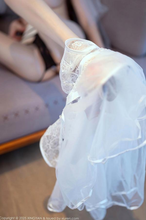 李丽莎   XingYan星颜社388期：李丽莎白色婚纱主题，精致蕾丝内衣演绎极致纯欲诱惑，无圣光大尺度私房写真集锦，展现成熟女性柔美魅力第52张图片