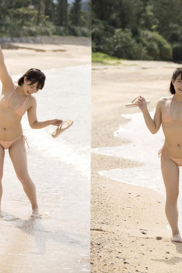 真奈  真奈 - 無邪気なおっぱい 日本清纯童颜巨乳性感比基尼户外写真第2张图片