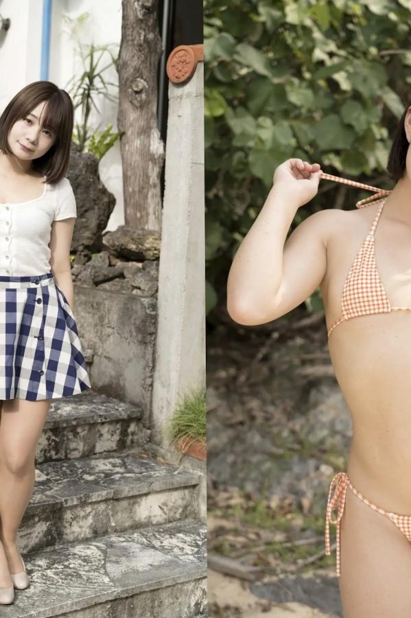 真奈  真奈 - 無邪気なおっぱい 日本清纯童颜巨乳性感比基尼户外写真第21张图片