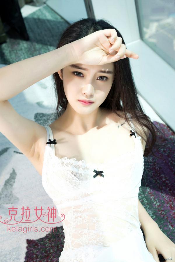 苏可可 苏可er  KelaGirls克拉女神-苏可可《没有你的日子》高空落地窗白色蕾丝内衣诱惑私房大尺度写真第11张图片