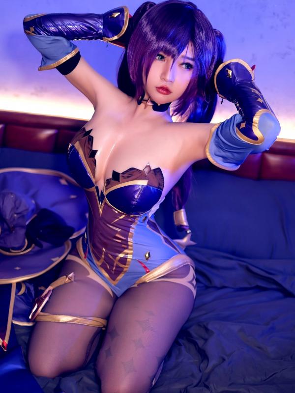 戴唯 戴小唯  Potato-Godzilla《原神》莫娜精美COSPLAY，极致好身材还原角色诱惑，大尺度私房摄影第3张图片