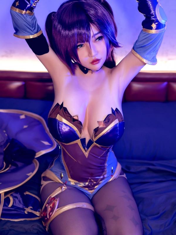 戴唯 戴小唯  Potato-Godzilla《原神》莫娜精美COSPLAY，极致好身材还原角色诱惑，大尺度私房摄影第14张图片