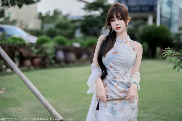 王语纯 王雨纯  YouMi尤蜜荟-983-王雨纯：纯白内衣私房写真，薄纱透视诱惑，尽显曼妙曲线与纯欲气质第7张图片