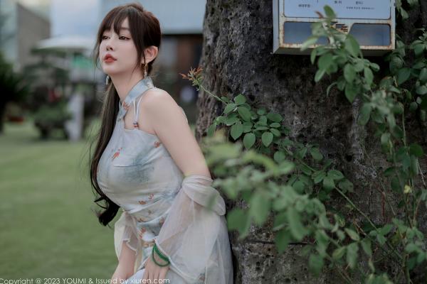 王语纯 王雨纯  YouMi尤蜜荟-983-王雨纯：纯白内衣私房写真，薄纱透视诱惑，尽显曼妙曲线与纯欲气质第10张图片