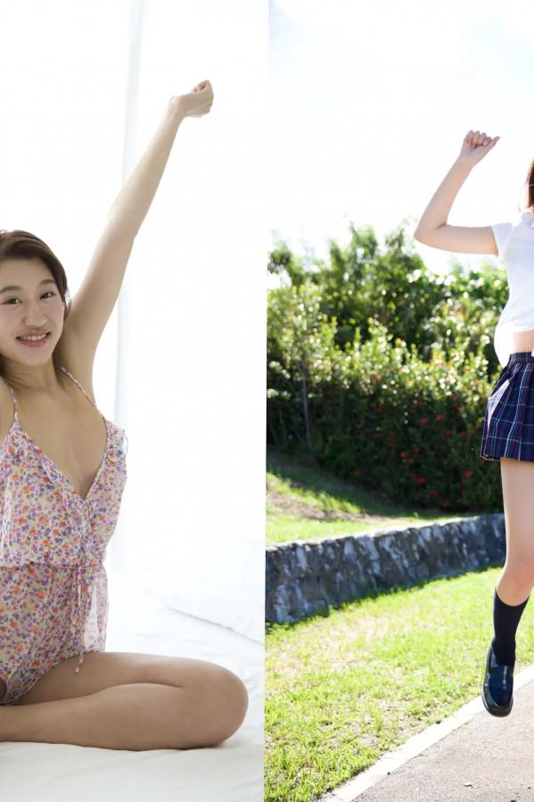 美竹すず 美竹铃  美竹すず《Body & Soul》日系校服沙滩写真 黑丝内衣性感私房照第5张图片