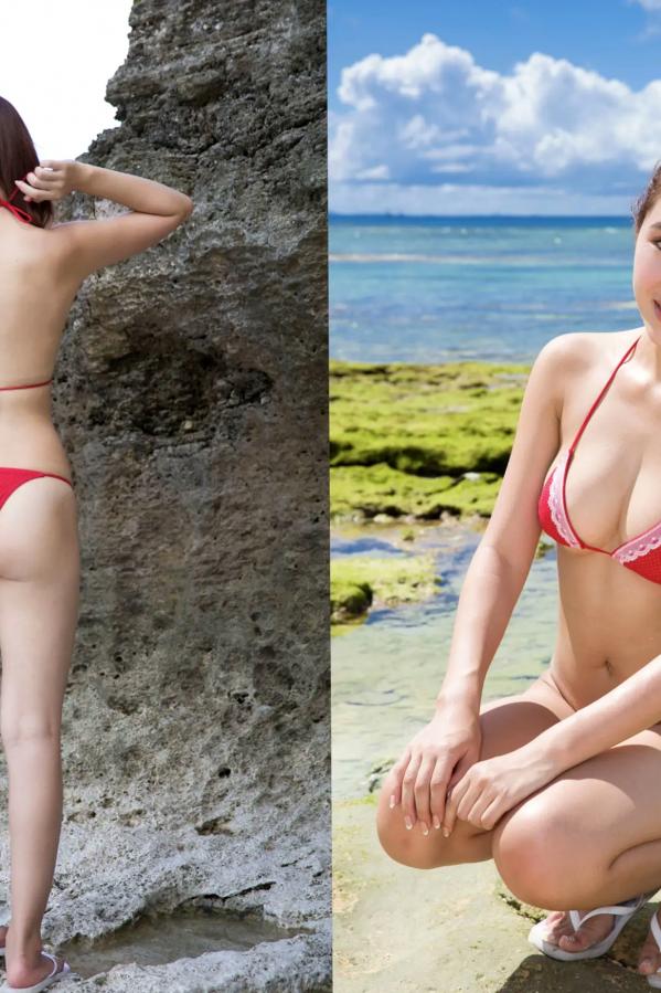 美竹すず 美竹铃  美竹すず《Body & Soul》日系校服沙滩写真 黑丝内衣性感私房照第14张图片