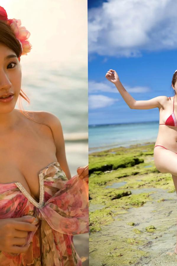 美竹すず 美竹铃  美竹すず《Body & Soul》日系校服沙滩写真 黑丝内衣性感私房照第18张图片