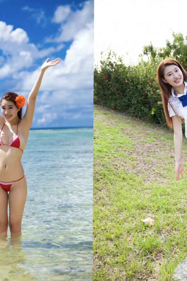 美竹すず 美竹铃  美竹すず《Body & Soul》日系校服沙滩写真 黑丝内衣性感私房照第20张图片