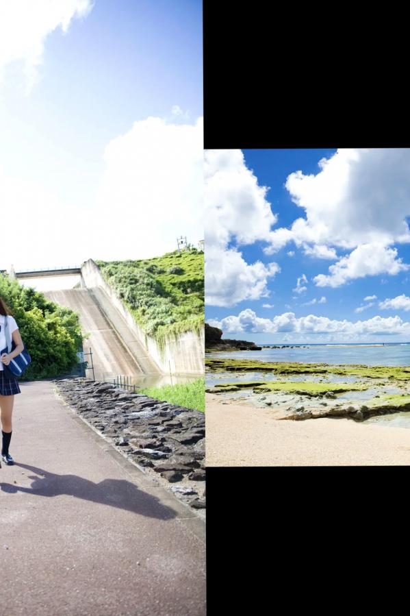 美竹すず 美竹铃  美竹すず《Body & Soul》日系校服沙滩写真 黑丝内衣性感私房照第26张图片