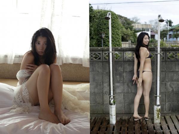 佐藤夢 佐藤梦  《佐藤夢 - 純潔の裸身 vol.2》海滩黑色比基尼户外性感写真第16张图片
