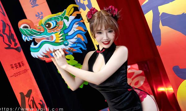 妮小妖   UGirlsApp尤果圈爱尤物-2769-妮小妖-《新年快乐》-2024.01.26第23张图片