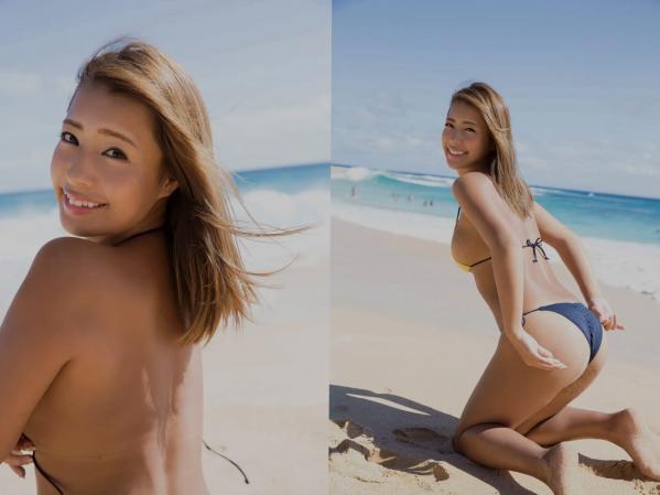 橋本梨菜 桥本梨菜  桥本梨菜 - 浪速G杯女神黑色高衩连体衣私房照，极致性感身材火辣诱惑唯美写真第14张图片