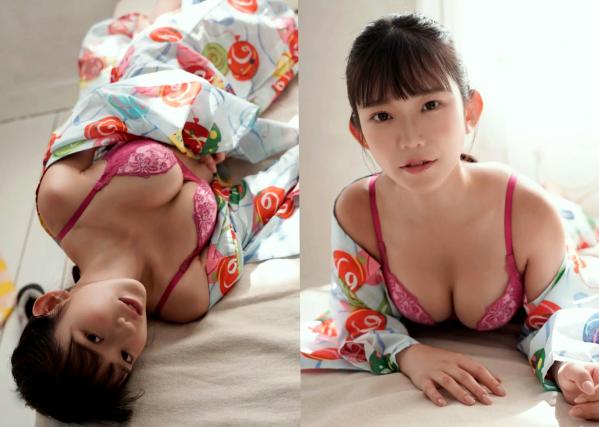 長澤茉里奈 长泽茉里奈  Exciting Girls 长泽茉里奈数字写真集 Vol.2：火辣黑色内衣与清纯日式和服私房照第12张图片