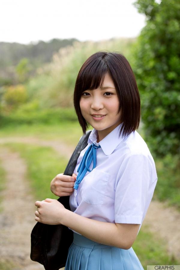 広瀬うみ   Graphis 广濑海 Umi Hirose 初回清新自然风写真，户外实景唯美诱惑演绎第15张图片