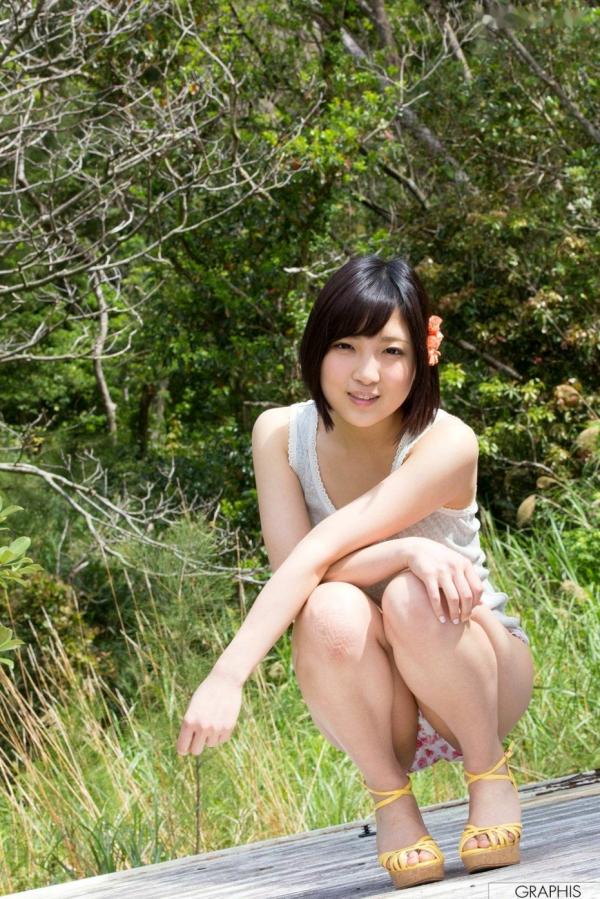 広瀬うみ   Graphis 广濑海 Umi Hirose 初回清新自然风写真，户外实景唯美诱惑演绎第42张图片
