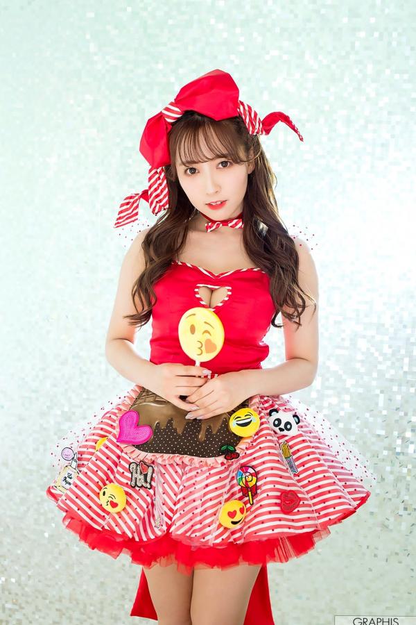 三上悠亜 三上悠亚  Graphis_三上悠亜《Valentine Special 2018》限定特辑：甜美红色角色扮演诱惑写真第2张图片