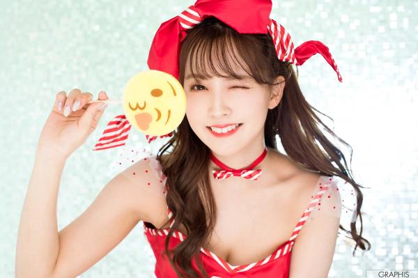 三上悠亜 三上悠亚  Graphis_三上悠亜《Valentine Special 2018》限定特辑：甜美红色角色扮演诱惑写真第6张图片