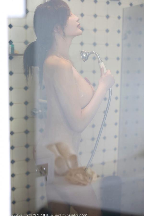 Carol周妍希X 周妍希  YouMi尤蜜荟周妍希大尺度浴室写真，白色镂空内衣湿身诱惑，曼妙身材撩人心弦第63张图片