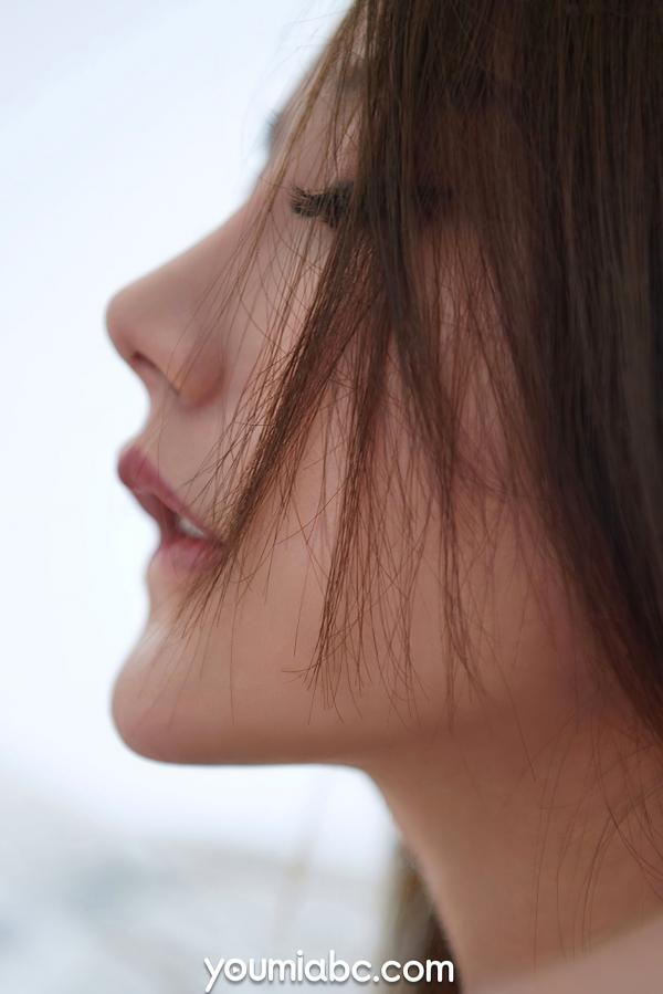 苏小曼   YouMi尤蜜-苏小曼《情潮热意》- 精致黑丝吊带袜诱惑，极致性感私房内衣摄影写真第11张图片