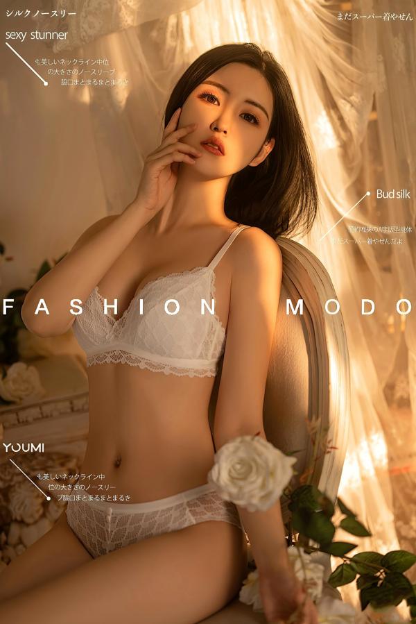 沈梦瑶   YouMi尤蜜-沈梦瑶《法式浪漫》纯白蕾丝内衣极致诱惑写真，唯美光影下的法式风情，无圣光大尺度唯美私房合集第1张图片