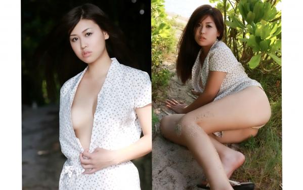 永作あいり 永作爱理  永作あいり性感私房写真选，野性红裙与简约内衣诱惑，户外自然背景尽显曼妙身姿第23张图片