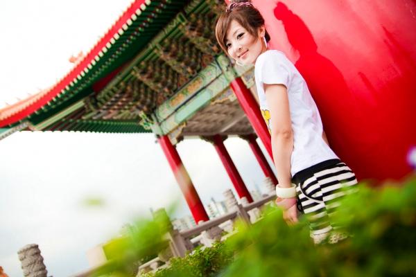 张允霏 张凯洁  台湾正妹张凯洁（果子MM）户外街拍写真，西门町与植物园清新元气私房视觉第83张图片