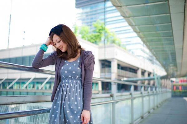 张允霏 张凯洁  台湾正妹张允霏《城市漫游》户外甜美写真，清新少女优雅漫步都市街头第15张图片