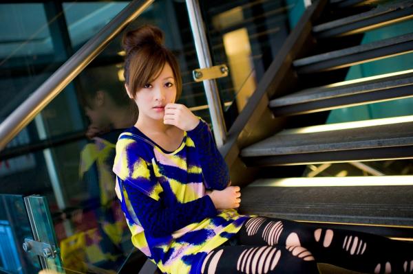 张允霏 张凯洁  台湾正妹张允霏《城市漫游》户外甜美写真，清新少女优雅漫步都市街头第27张图片