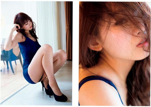 早瀬あや 早濑彩  早濑あや - PERFECT 高清写真，居家比基尼、冷艳蓝裙与黑色蕾丝内衣诱惑，展现绝美身材与多种风格第5张图片