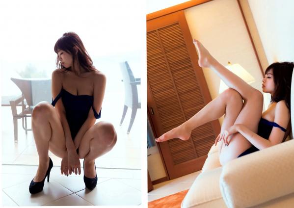 早瀬あや 早濑彩  早濑あや - PERFECT 高清写真，居家比基尼、冷艳蓝裙与黑色蕾丝内衣诱惑，展现绝美身材与多种风格第9张图片