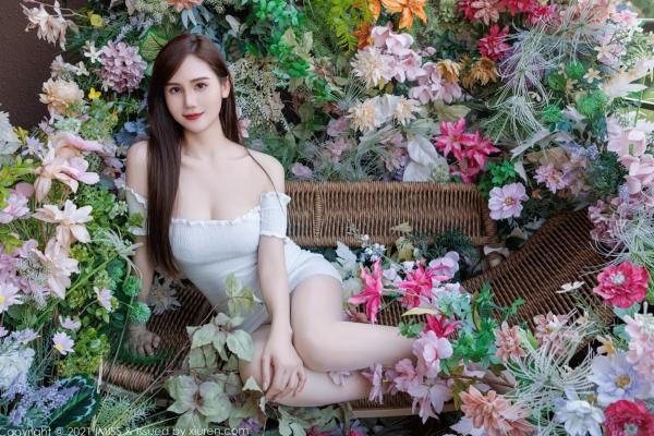 SISY思   IMiss爱蜜社-761-SISY思-繁花秘境紫色蕾丝内衣性感私房唯美写真第5张图片