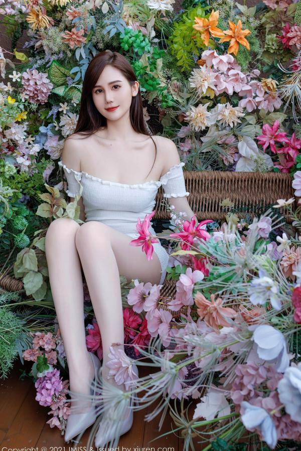 SISY思   IMiss爱蜜社-761-SISY思-繁花秘境紫色蕾丝内衣性感私房唯美写真第10张图片