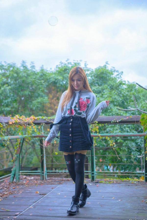 蘇小立 苏小立  台湾正妹苏小立北艺大校园清新日常，可爱少女户外吹泡泡青春活力写真第88张图片