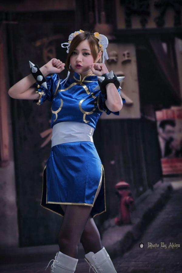 蘇小立 苏小立  台湾正妹苏小立《春丽》Cosplay写真集，经典格斗角色扮演，蓝旗袍丝袜美腿秀，傲娇清纯女神第2张图片