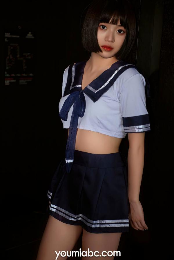 陈雨萌   YouMi尤蜜-2021.07.19-萌萌-《放学等我》-清纯校服学生装制服诱惑丝袜写真第7张图片
