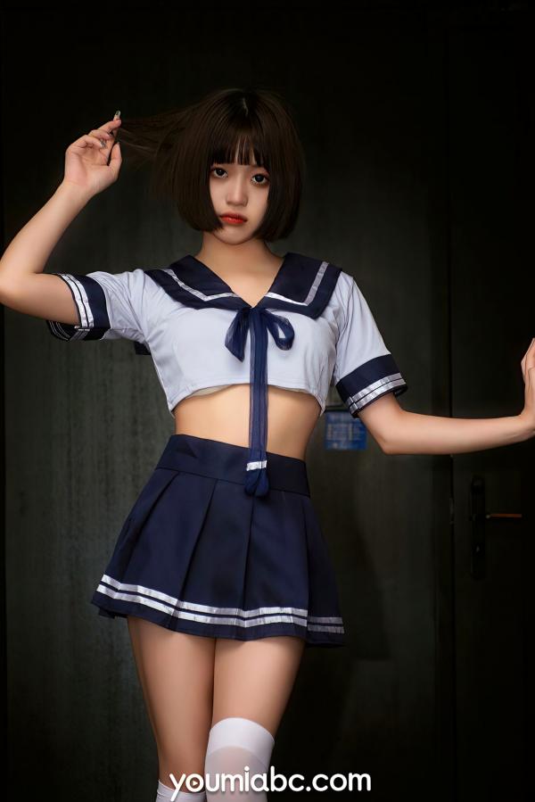 陈雨萌   YouMi尤蜜-2021.07.19-萌萌-《放学等我》-清纯校服学生装制服诱惑丝袜写真第15张图片