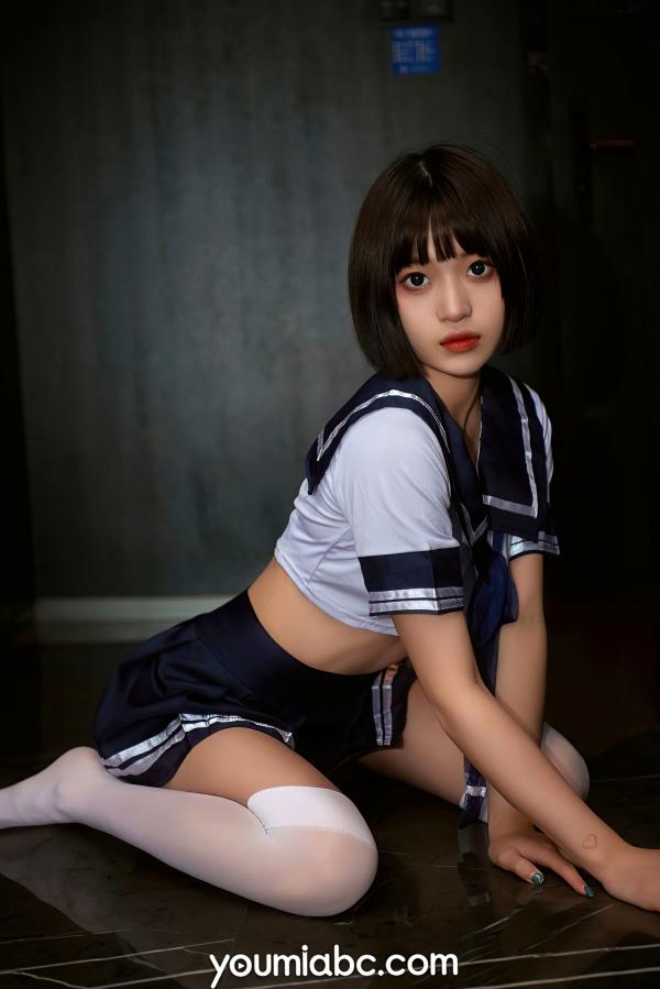 陈雨萌   YouMi尤蜜-2021.07.19-萌萌-《放学等我》-清纯校服学生装制服诱惑丝袜写真第23张图片