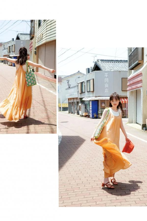 福原遥  福原遥《gift》写真：日系清新治愈系户外草地泳池美照第32张图片