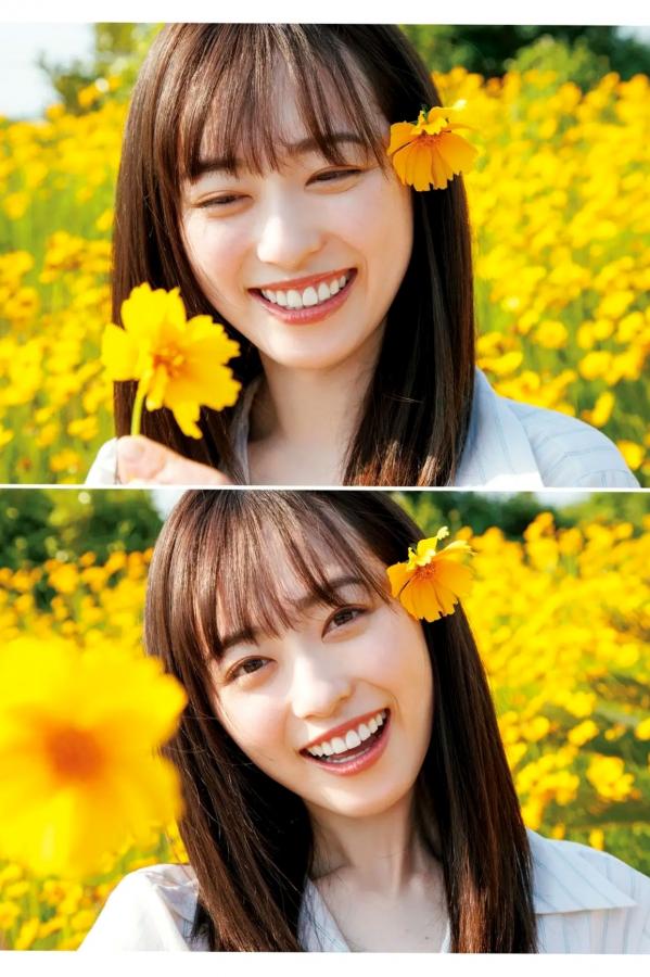 福原遥  福原遥《gift》写真：日系清新治愈系户外草地泳池美照第37张图片