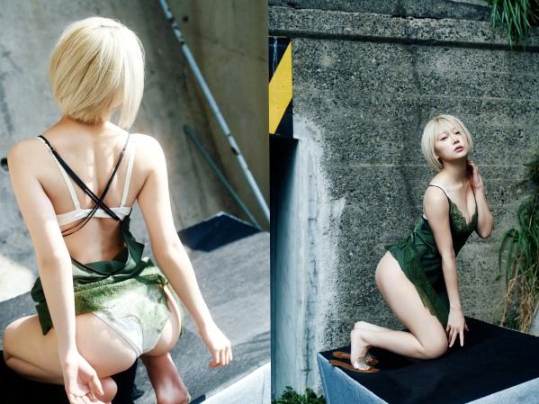 篠崎こころ   篠崎こころ - フラジャイル (Fragile) 性感蕾丝内衣写真，短发女神冷艳气质诱惑，绝美身材尽显第5张图片