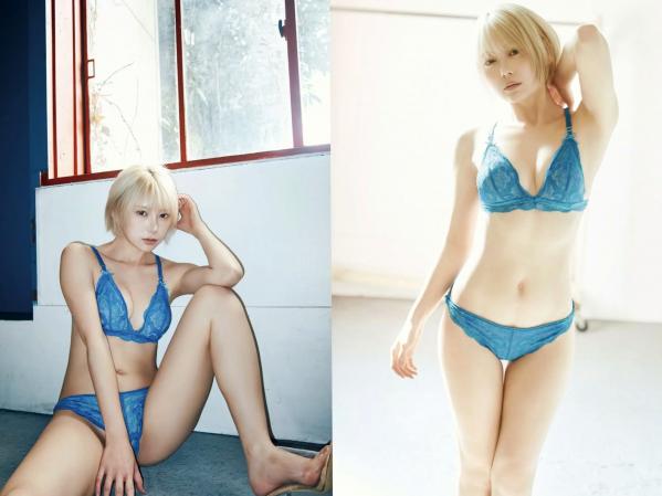 篠崎こころ   篠崎こころ - フラジャイル (Fragile) 性感蕾丝内衣写真，短发女神冷艳气质诱惑，绝美身材尽显第21张图片