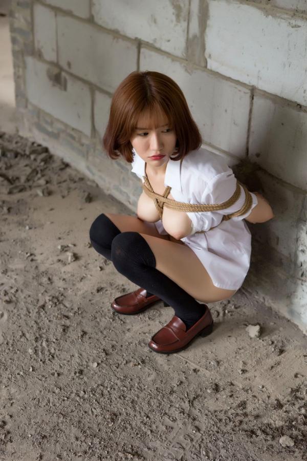   XR-Uncensored-K8傲娇萌萌Vivian-被束缚的学妹 - 无圣光大尺度日系JK校服绳艺写真第19张图片