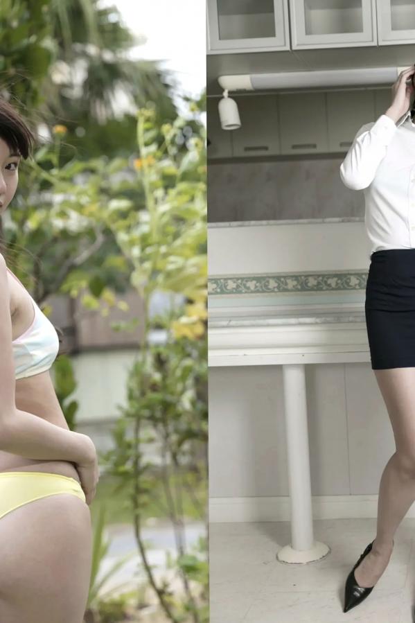 大滝りか 大泷里佳 大滝りか - 美尻与美脚性感写真 日本美臀女神 OL制服与比基尼诱惑第6张图片