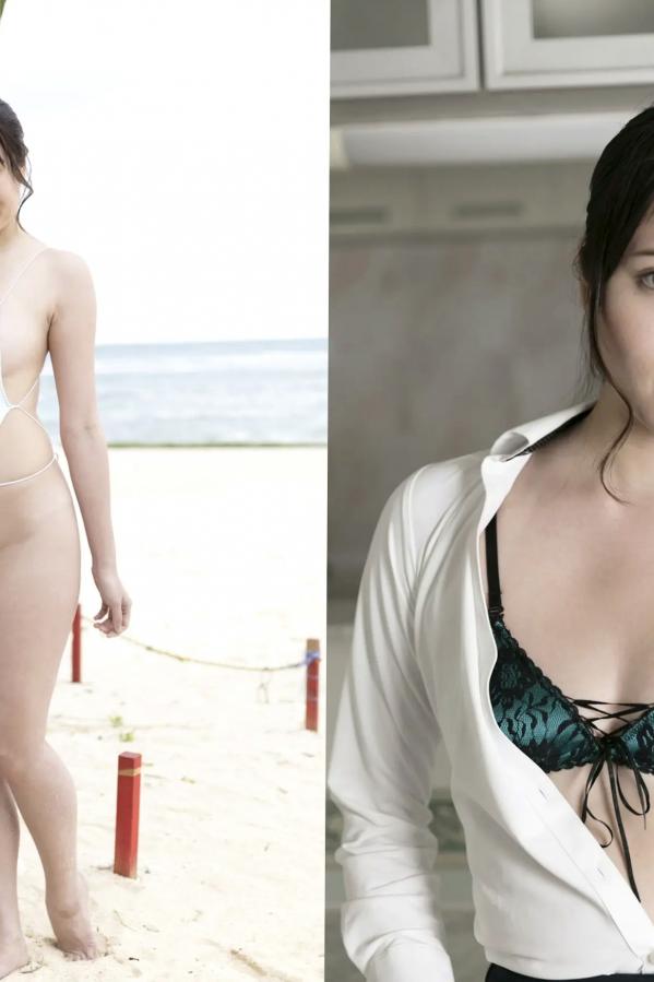 大滝りか 大泷里佳 大滝りか - 美尻与美脚性感写真 日本美臀女神 OL制服与比基尼诱惑第7张图片