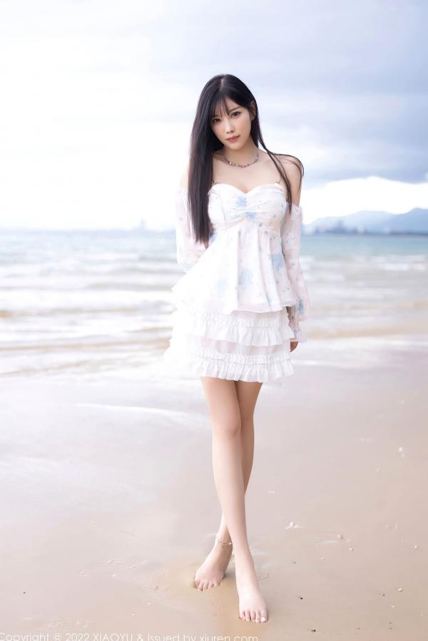 杨晨晨 杨晨晨Yome  XiaoYu语画界-851-杨晨晨Yome-清新吊带裙私房写真-肉色丝袜美腿-2022.08.26-无圣光大尺度第9张图片