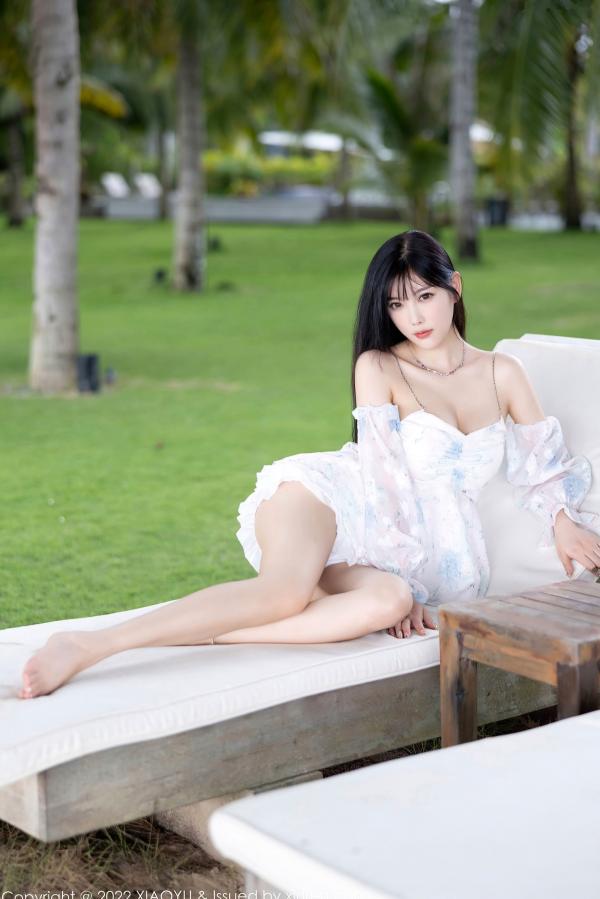 杨晨晨 杨晨晨Yome  XiaoYu语画界-851-杨晨晨Yome-清新吊带裙私房写真-肉色丝袜美腿-2022.08.26-无圣光大尺度第21张图片