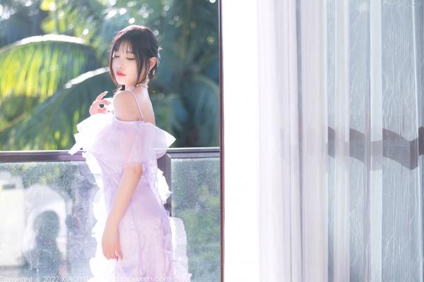 杨晨晨 杨晨晨Yome  XiaoYu语画界-杨晨晨Yome海南户外泳池比基尼私房写真，清透紫色套装勾勒绝美身姿，尽显夏日纯欲性感风情，无圣光大尺度第8张图片
