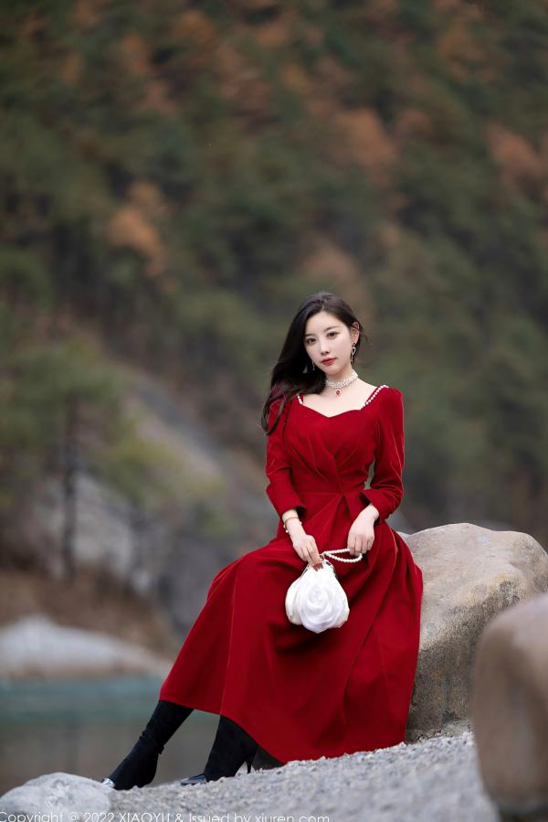 杨晨晨 杨晨晨Yome  XiaoYu语画界-750-杨晨晨Yome-丽江心愿旅拍花色旗袍黑丝-极致室内私房写真-2022.04.02-无圣光大尺度第76张图片