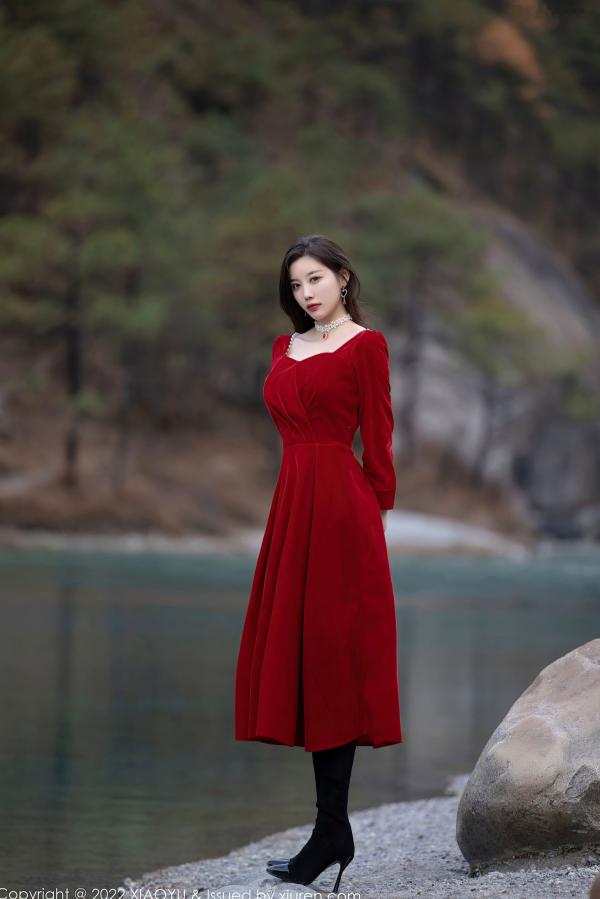杨晨晨 杨晨晨Yome  XiaoYu语画界-750-杨晨晨Yome-丽江心愿旅拍花色旗袍黑丝-极致室内私房写真-2022.04.02-无圣光大尺度第77张图片